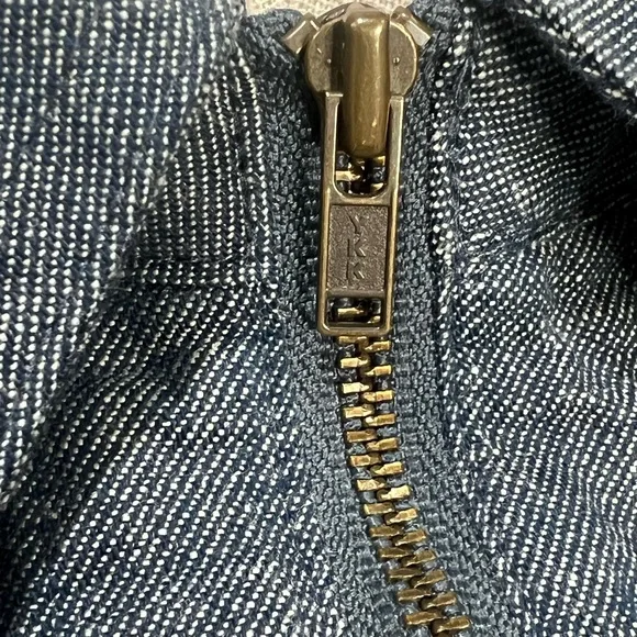 Johnny Was Zipup Shirt Tunic Denim Blue Embroidered Floral Horse Equine Medium - Picture 12 of 12